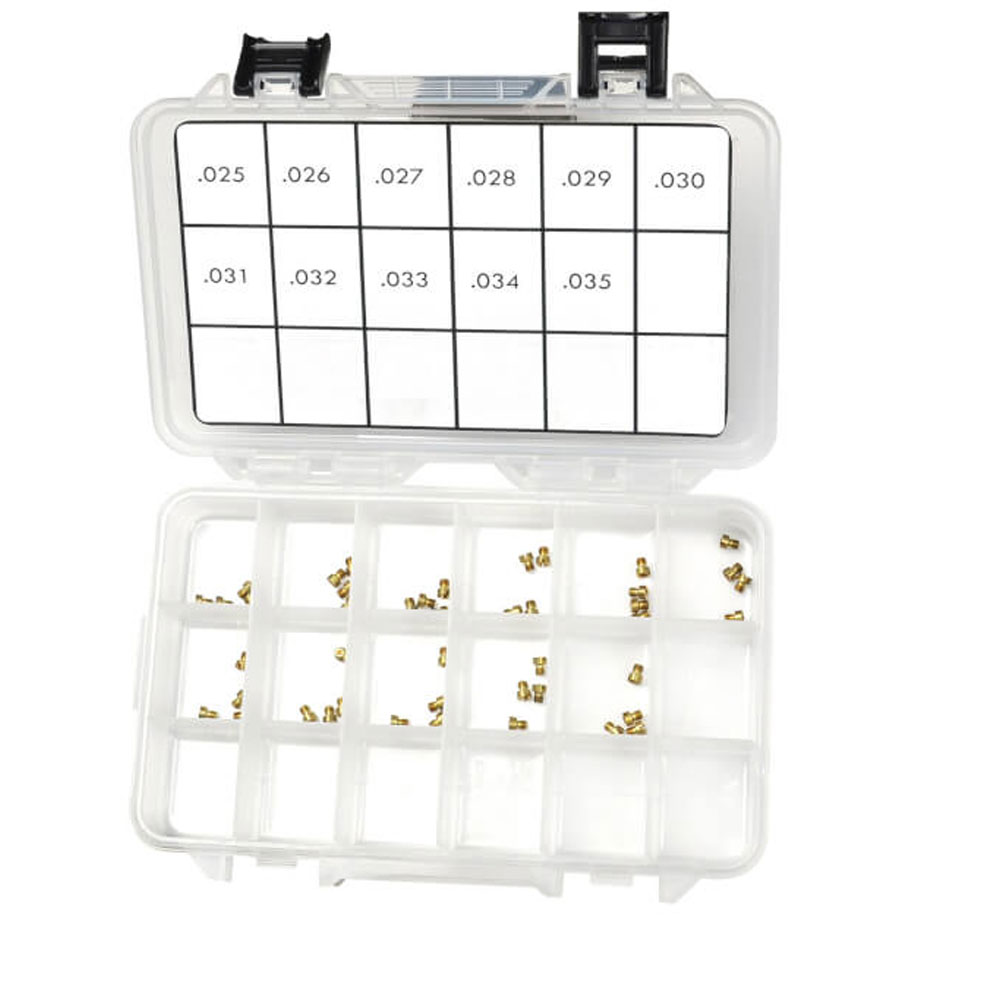 Quick Fuel Technology Carburetor Air Bleed Tuning Kit BR-67246; Brawler 0.065, 0.075 in. Brass 