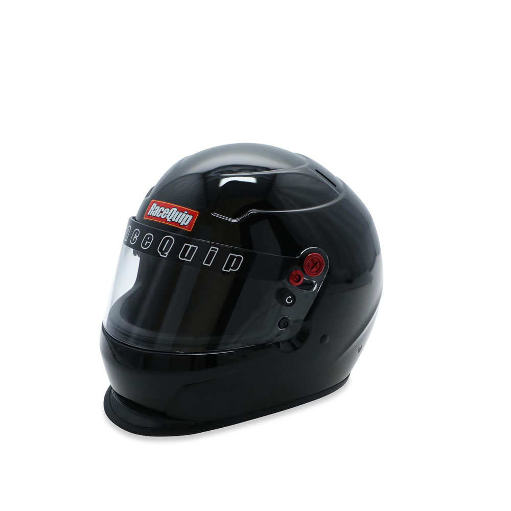 RaceQuip Helmet 277005; Pro25 Large Full Face Gloss Black Snell SA2025 