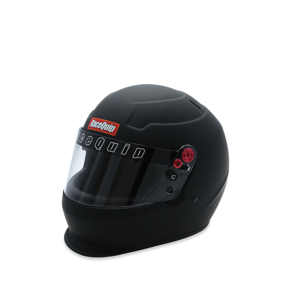 RaceQuip Helmet 277995; Pro25 Large Full Face Flat Black Snell SA2025 