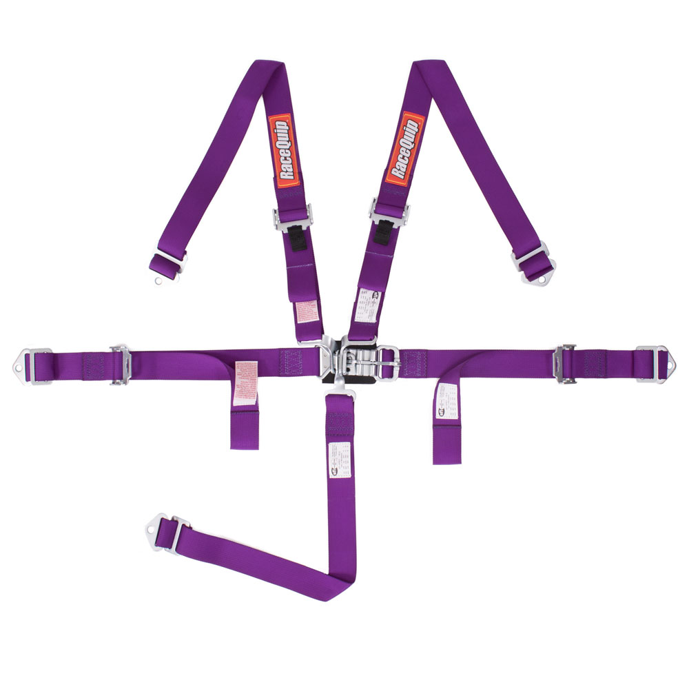 Photo for RaceQuip Seat Belt Harness 709059; Jr. Dragster, Quarter Midget 2.000 in. Purple 5 Point Latch