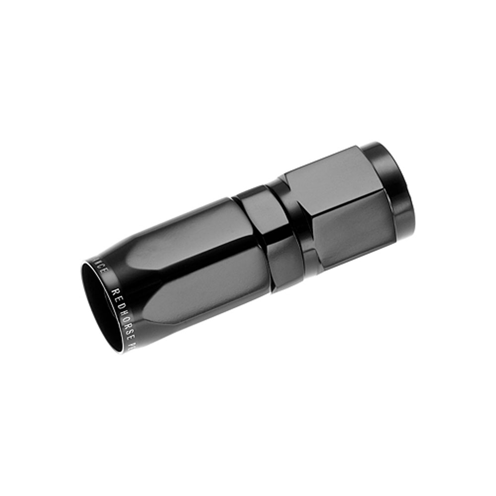 Redhorse Performance Fuel Hose Fitting 1000-04-2; Swivel Hose End Black Anodized -04AN Straight -04AN Female 