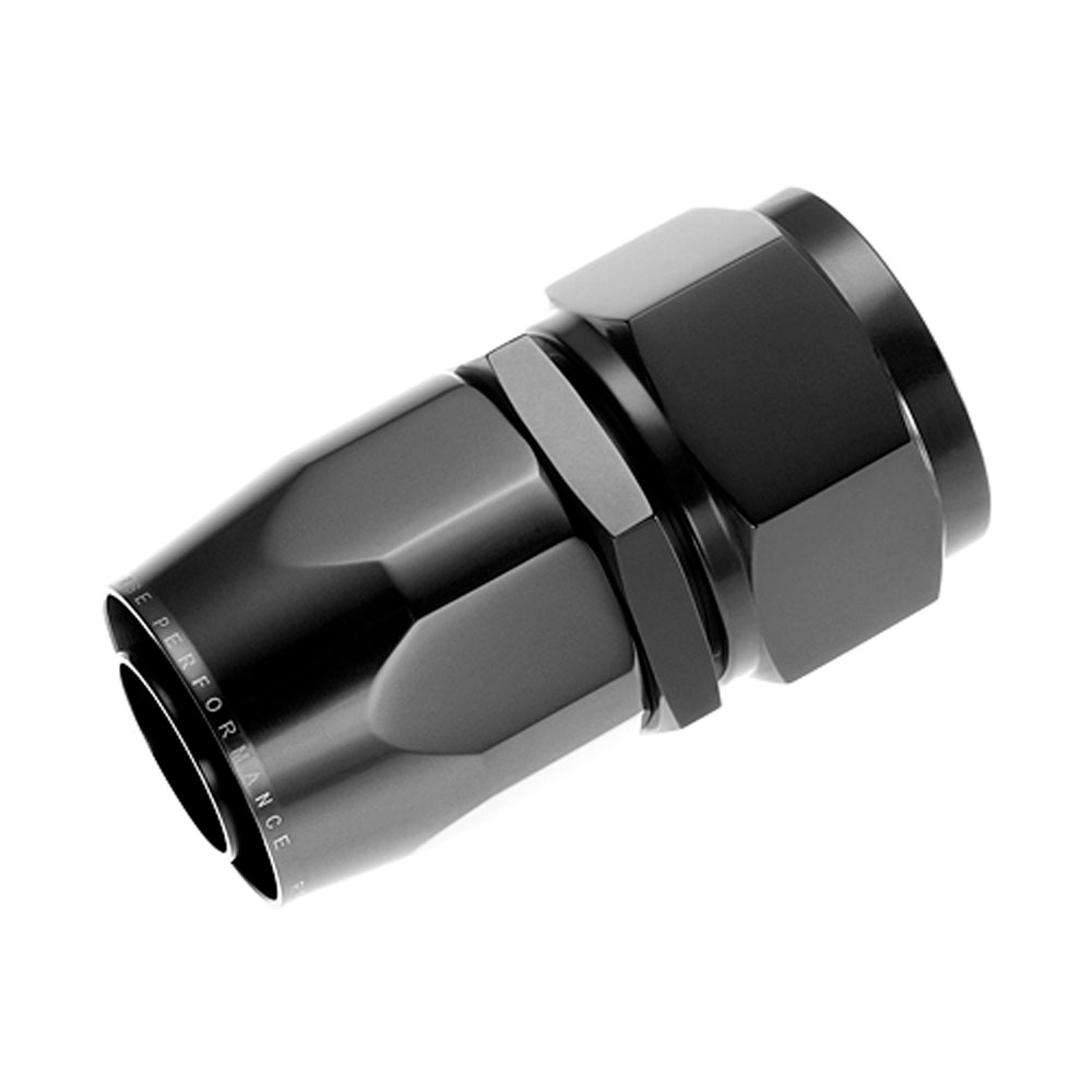Redhorse Performance Fuel Hose Fitting 1000-16-2; Swivel Hose End Black Anodized -16AN Straight -16AN Female 