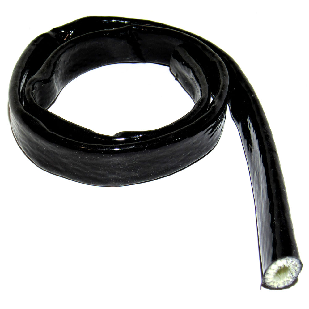 Photo for Redhorse Performance Thermal Protection Hose Wrap 244-12-6-2; Fire Sleeve 0.980 in. 6 ft. Black Fire Sleeve 