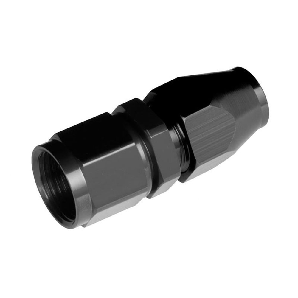 Redhorse Performance AN Fitting 3000-06-05-2; Hard Line Adapter AN to Hard Line Adapter Black -06AN Female Straight 5/16 in. Hard Line Female 