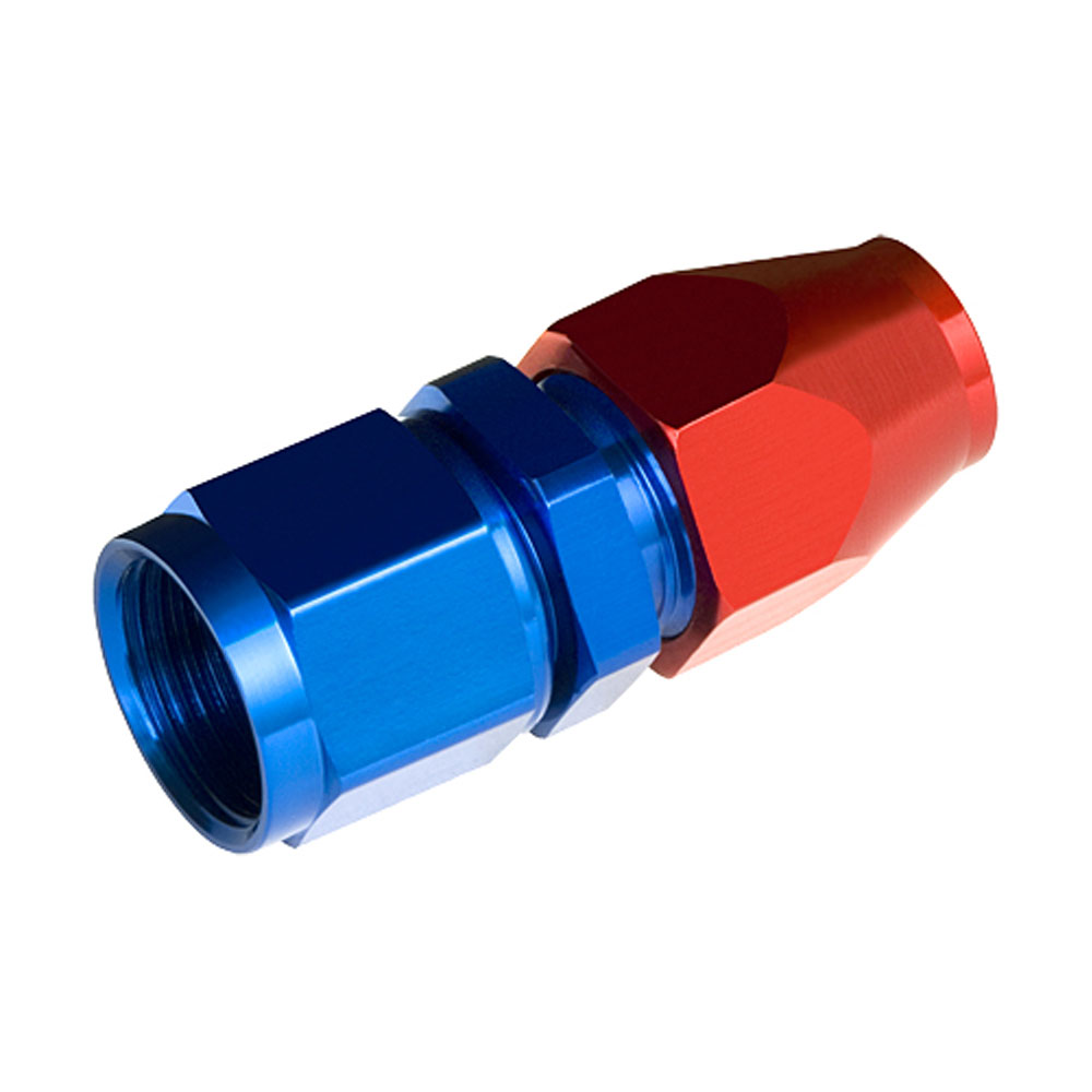 Photo for Redhorse Tube Fitting 3000-08-08-1; AN to Hard Line Adapter Red/Blue Anodized -08AN Female Straight 1/2 in. Line
