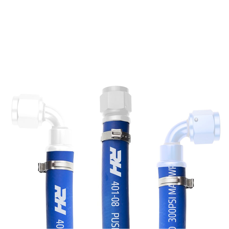 Redhorse Fuel Hose 401-08-20; 401 Series -08 AN 20 ft. Blue Push Lock 