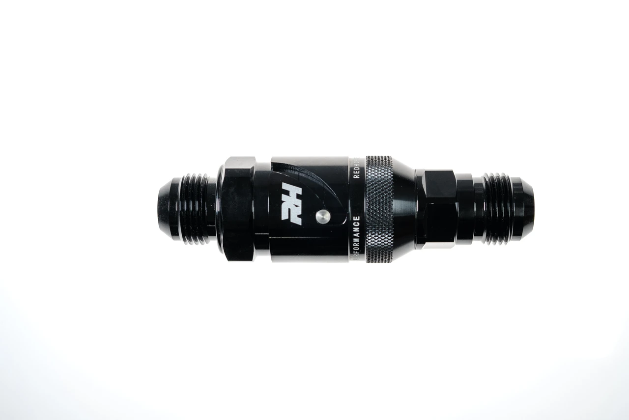Redhorse AN Fitting 4155-06-2; Dry Break Quick Release AN to AN Quick Disconnect Union Black -06AN Male Straight -06AN Male 