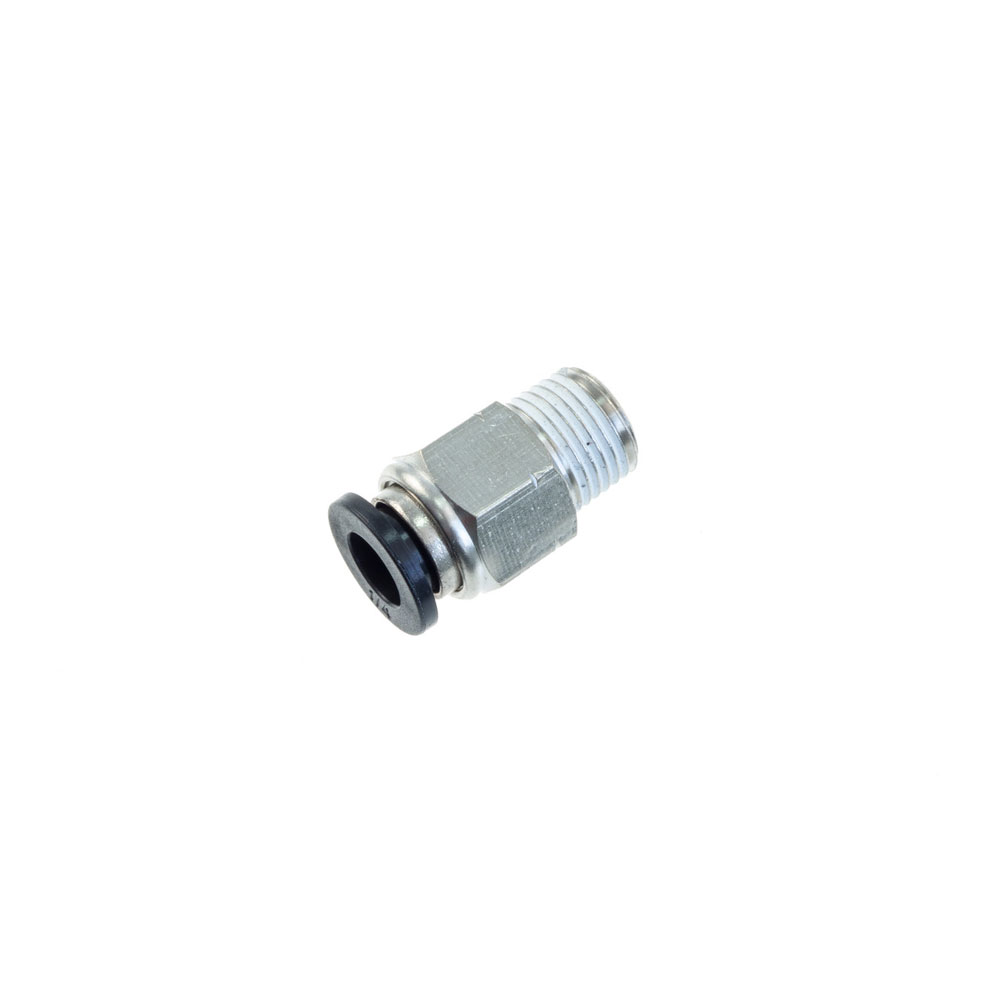 Photo for Redhorse Performance Vacuum Line Fitting 4716-04-06-5; Push to Connect Vacuum Clear 3/8 in. Female Straight 1/4 in. NPT Male