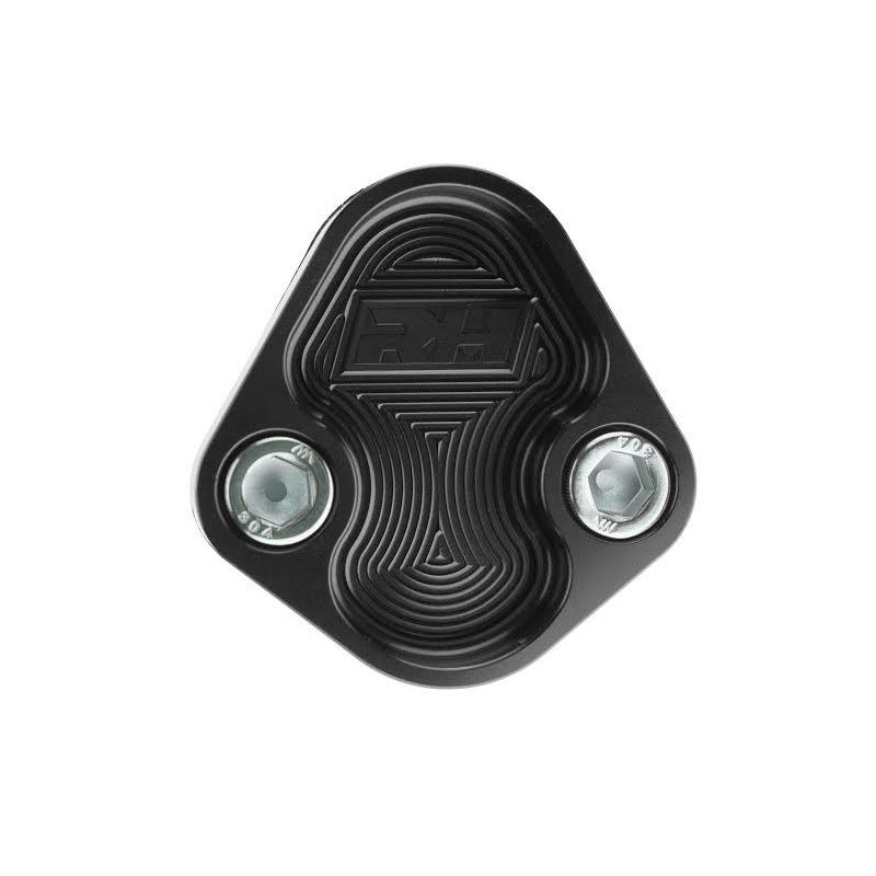 Photo for Redhorse Fuel Pump Block-Off Plate 4810-454-2; Black Anodized Aluminum for Chevy, Chrysler, Ford 396 to 454, 273 to 440, 289 to 351W, 429 to 460
