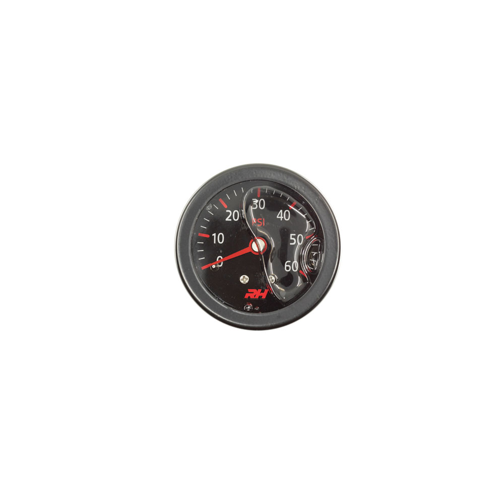 Photo for Redhorse Fuel Pressure Gauge 5002-60-3; Liquid Filled Inline 0 to 60 PSI 1-1/2 in.