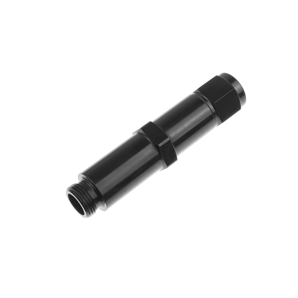 Photo for Redhorse Performance Carburetor Fuel Inlet Fitting 5045-06-2; Carburetor Inlet Fitting Black Anodized -06AN Female Straight 9/16 in. -24 Male 