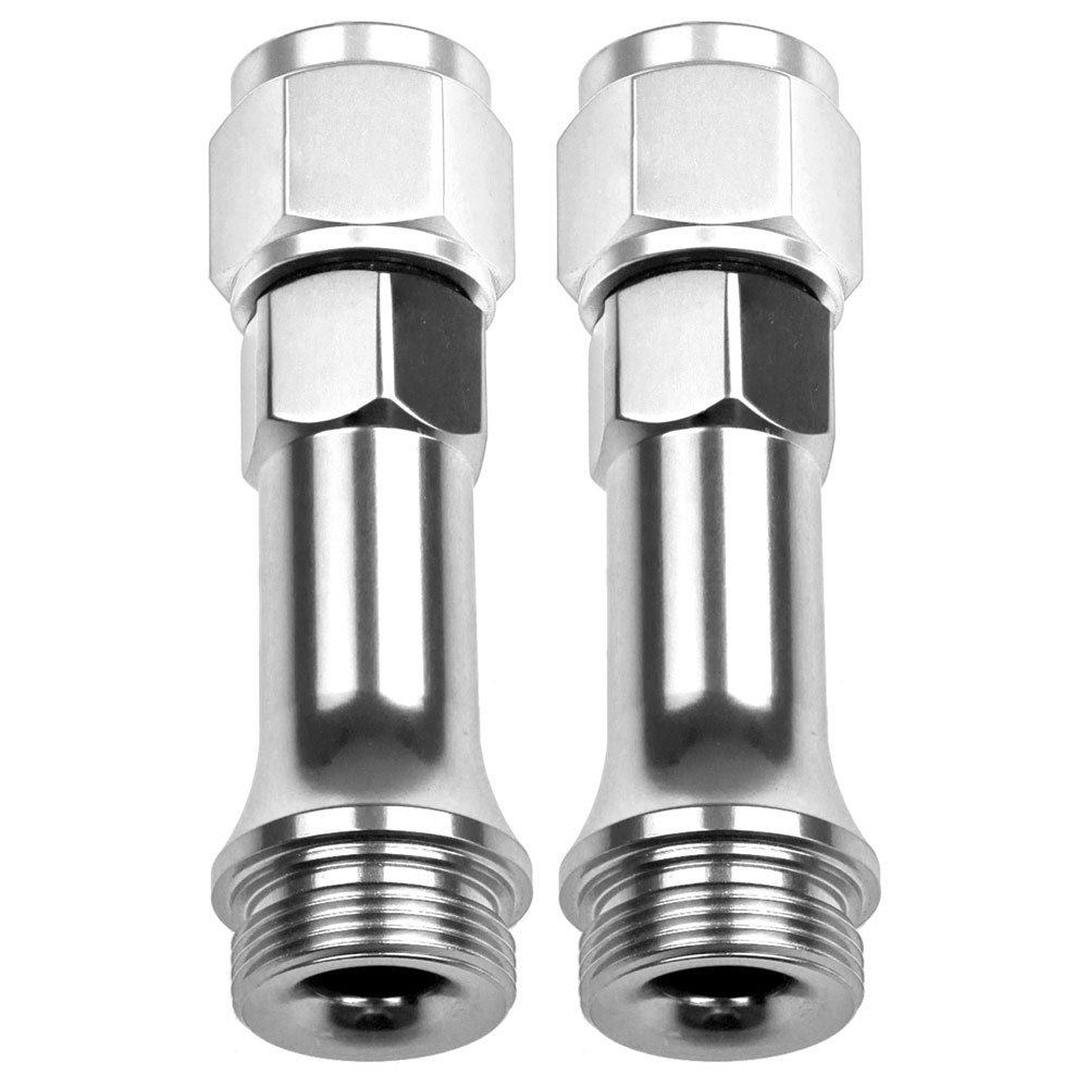 Redhorse Carburetor Fuel Inlet Fitting 5100-08-5; Carburetor Inlet Fitting Clear ANodized -08AN Female Straight 7/8 in. -20 Male 