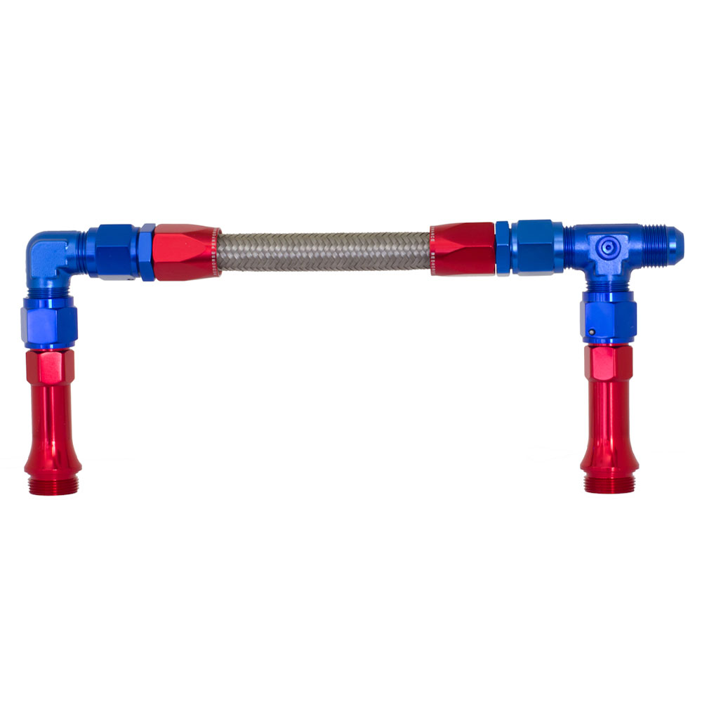 Redhorse Carburetor Fuel Inlet Kit 5150-08-1; 9.300 in. Satin Braided Stainless Steel 