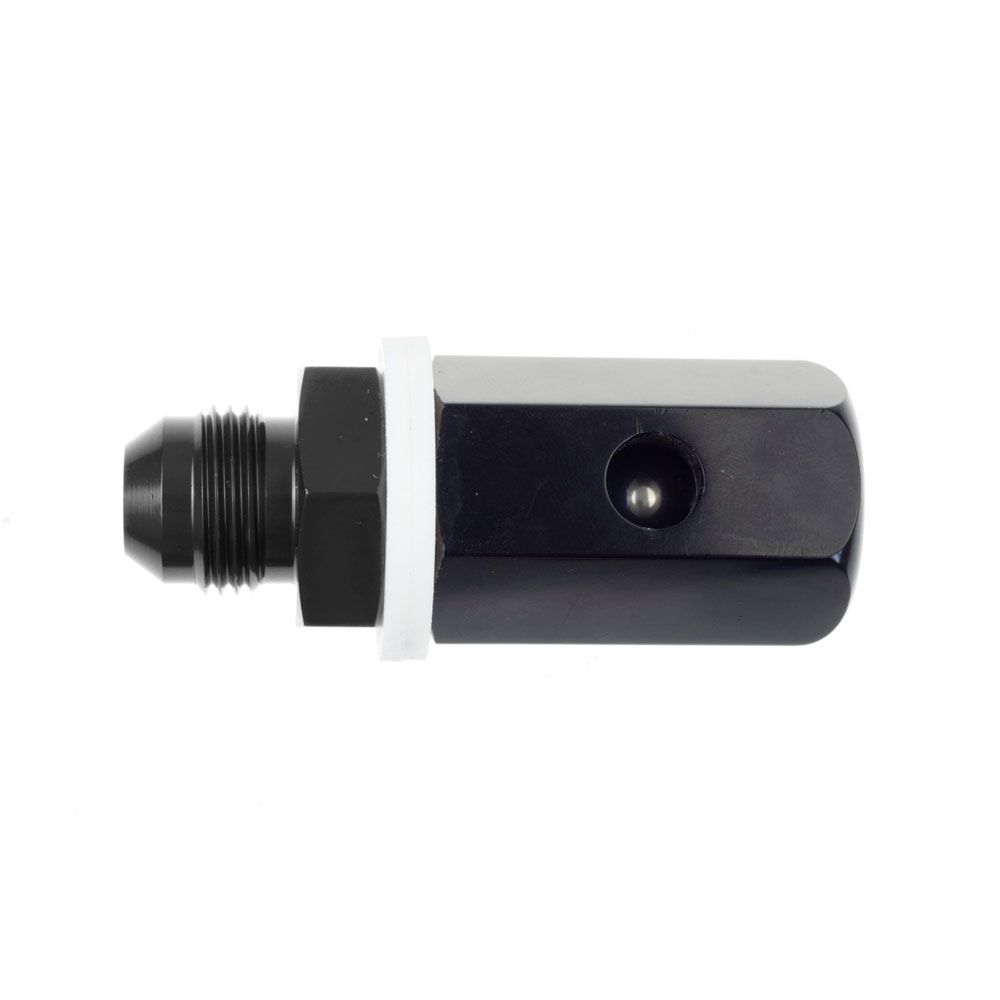 Redhorse Performance Fuel Tank Roll Over Valve 566-10-2; Roll Over Valve Black -10AN Male Straight 