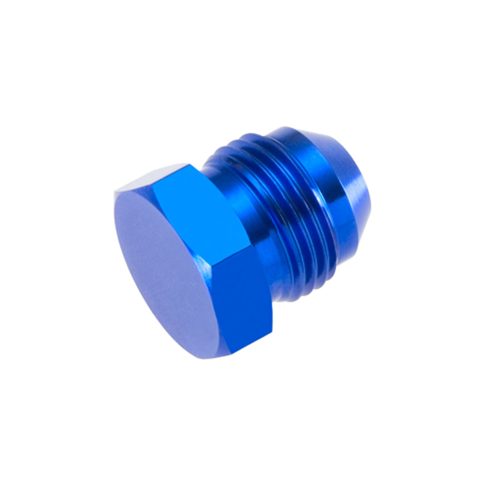 Redhorse Performance AN Fitting 806-04-1; AN Flare Plug Blue -04AN Male Straight 