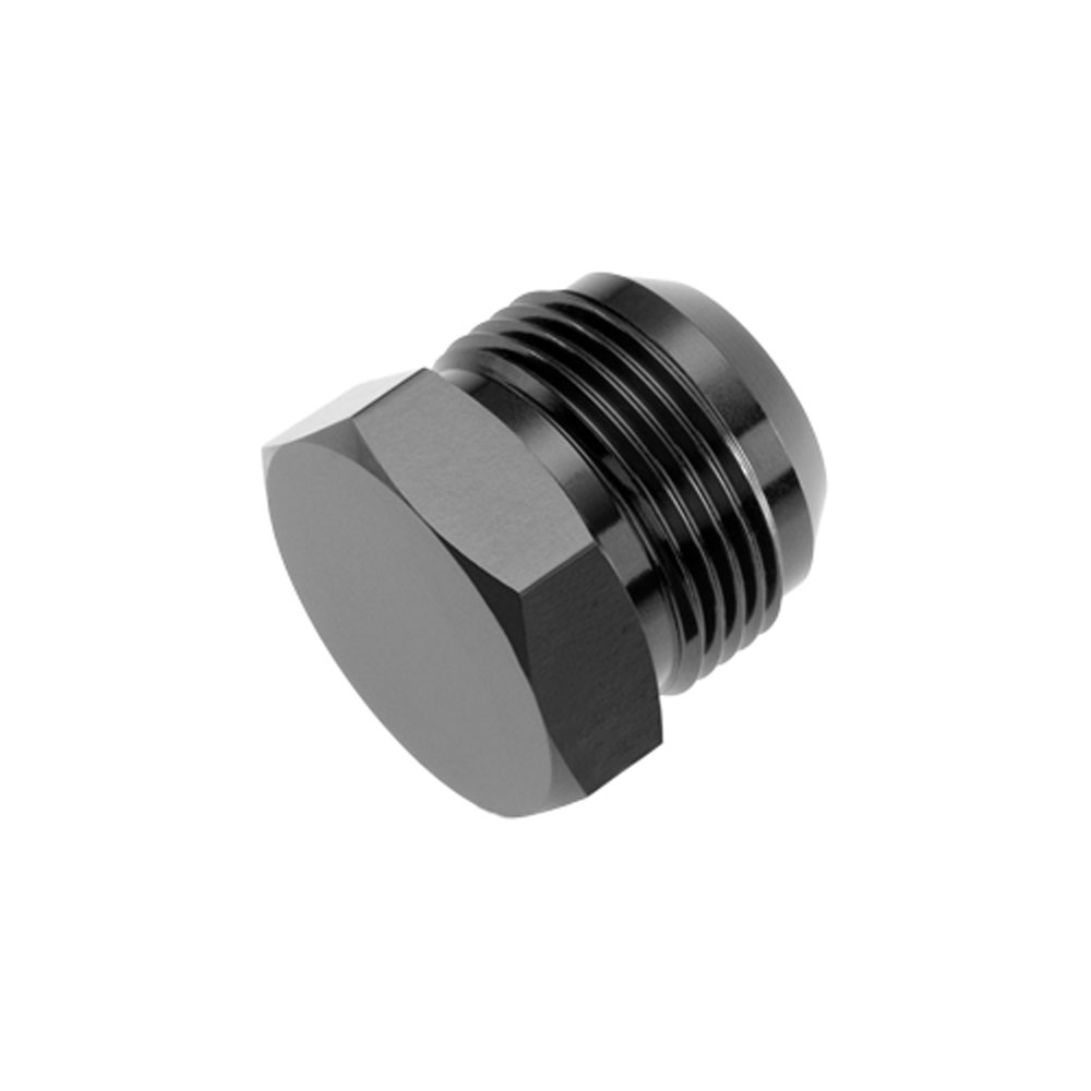 Redhorse Performance AN Fitting 806-16-2; AN Flare Plug Black -16AN Male Straight 
