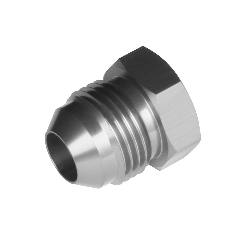 Photo for Redhorse AN Fitting 806-20-5; AN Flare Plug Clear ANodized -20AN Male Straight