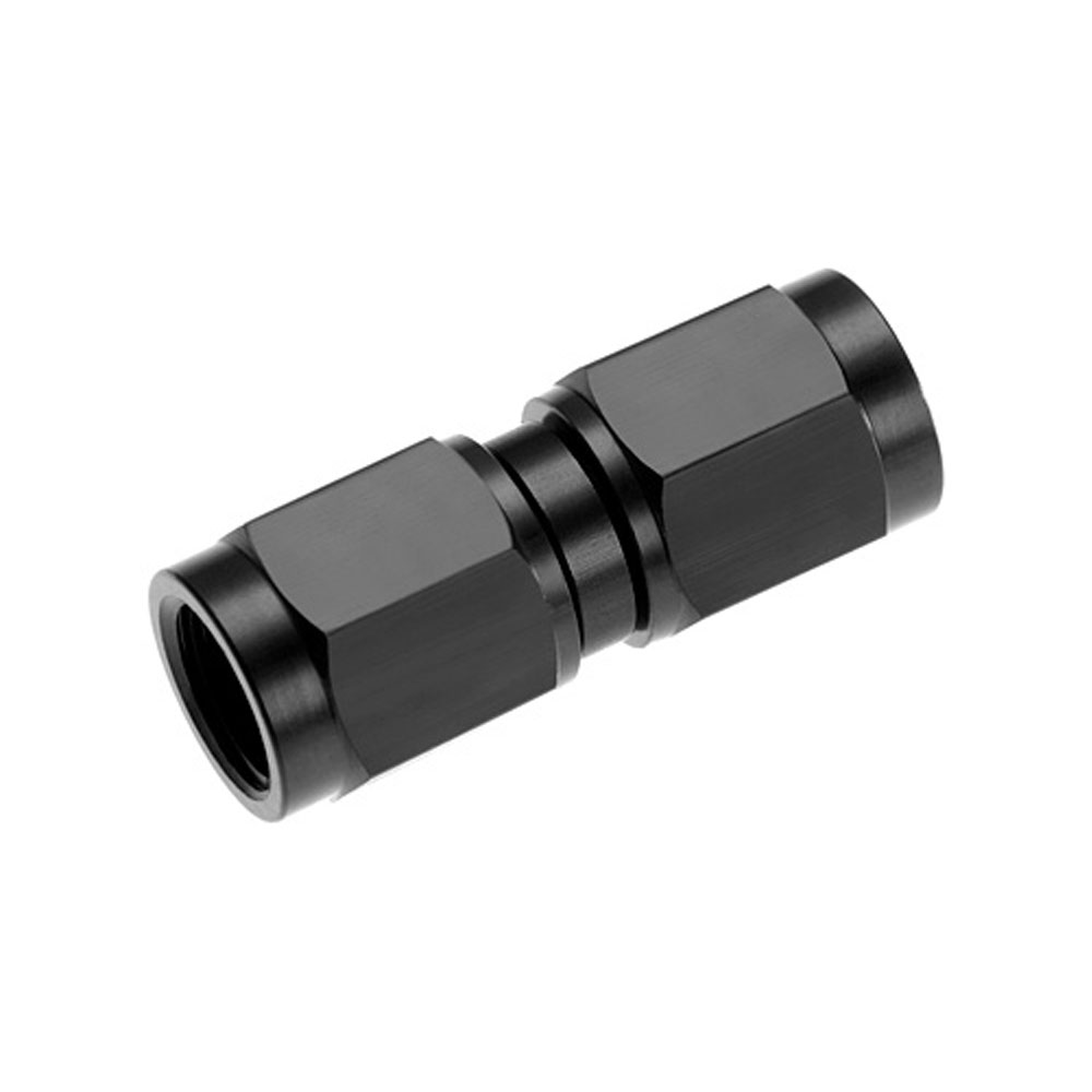 Redhorse Performance AN Fitting 8100-03-2; AN to AN Coupler Black -03AN Female Straight -03AN Female 