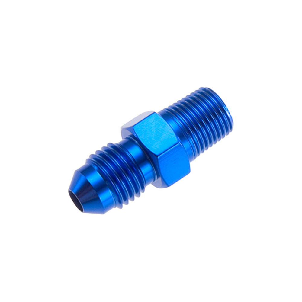 Redhorse AN Fitting 816-04-02-1; AN to NPT Adapter Blue -04AN Male Straight 1/8 in. NPT Male 