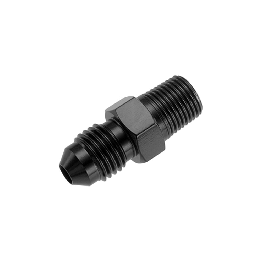 Redhorse Performance AN Fitting 816-04-02-2; AN to NPT Adapter Black -04AN Male Straight 1/8 in. NPT Male 
