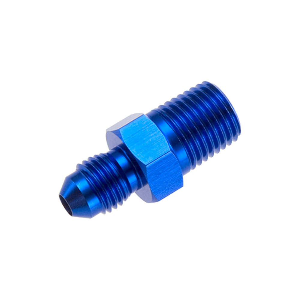 Redhorse AN Fitting 816-04-04-1; AN to NPT Adapter Blue -04AN Male Straight 1/4 in. NPT Male 