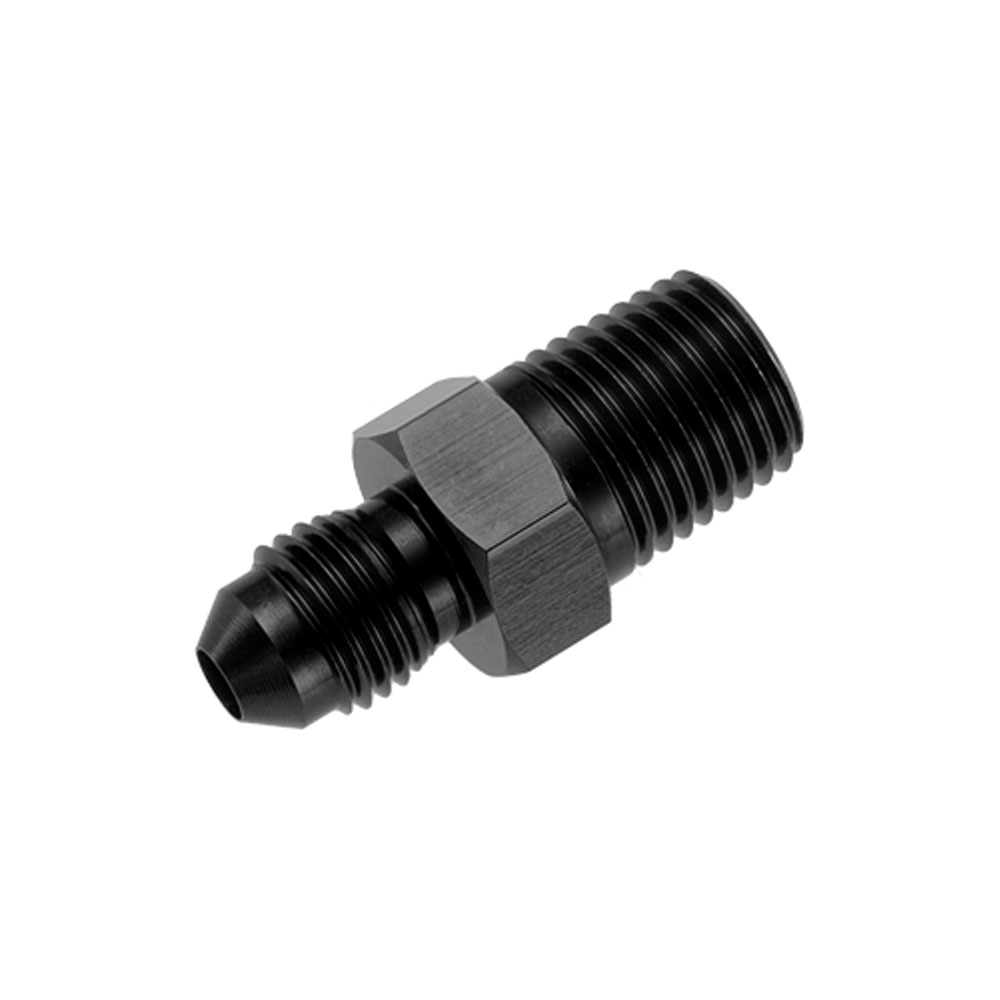 Redhorse Performance AN Fitting 816-04-04-2; AN to NPT Adapter Black -04AN Male Straight 1/4 in. NPT Male 