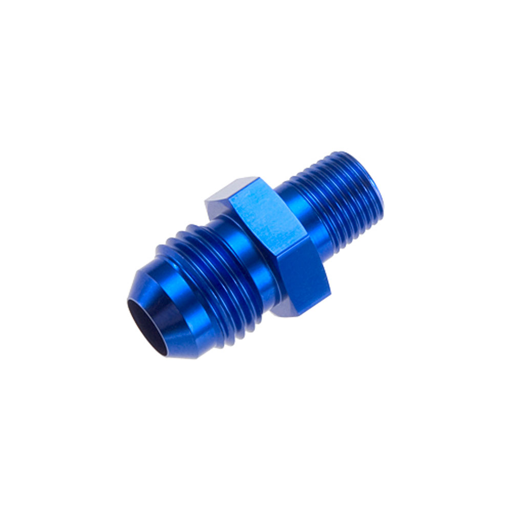 Redhorse Performance AN Fitting 816-06-02-1; AN to NPT Adapter Blue -06AN Male Straight 1/8 in. NPT Male 