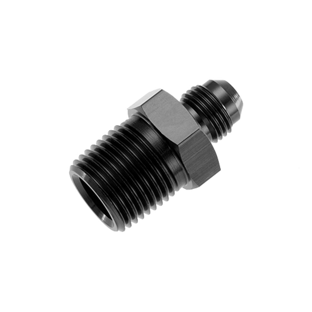 Redhorse Performance AN Fitting 816-06-08-2; AN to NPT Adapter Black -06AN Male Straight 1/2 in. NPT Male 