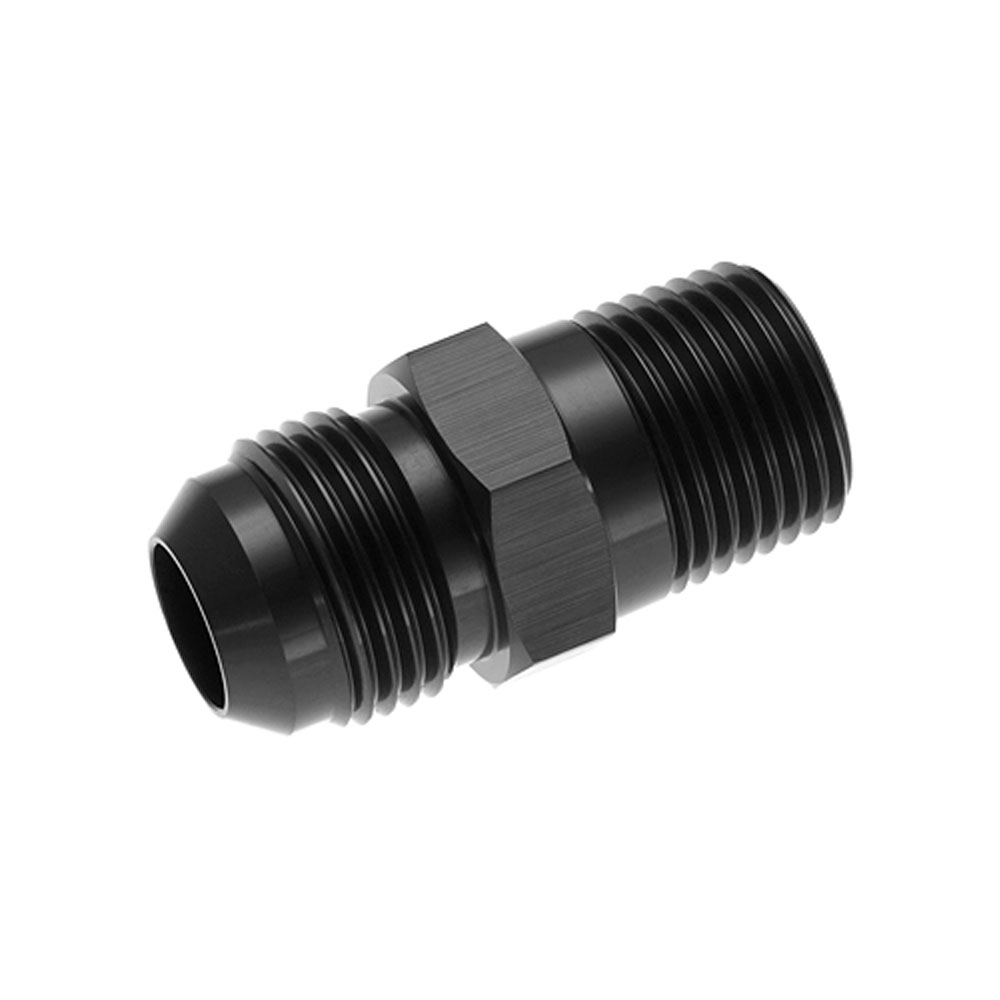 Redhorse Performance AN Fitting 816-10-08-2; AN to NPT Adapter Black -10AN Male Straight 1/2 in. NPT Male 