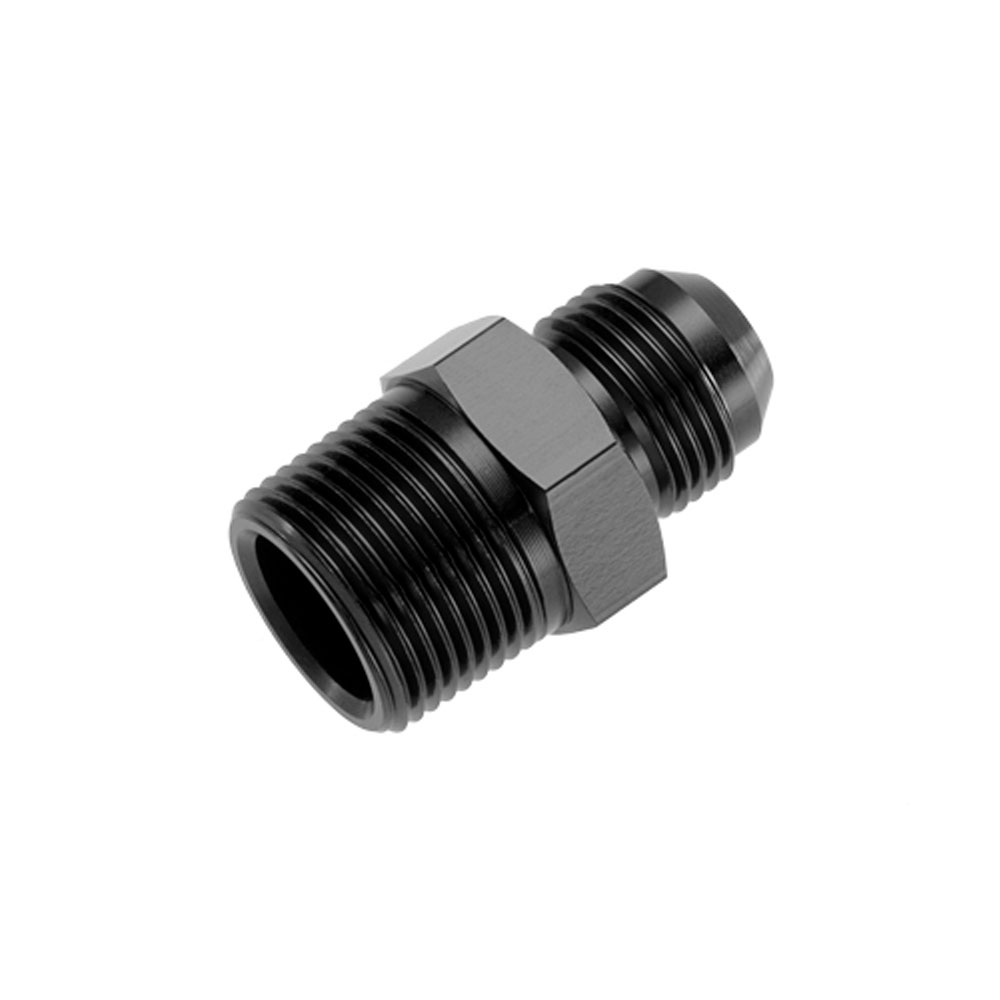Redhorse Performance AN Fitting 816-10-12-2; AN to NPT Adapter Black -10AN Male Straight 3/4 in. NPT Male 