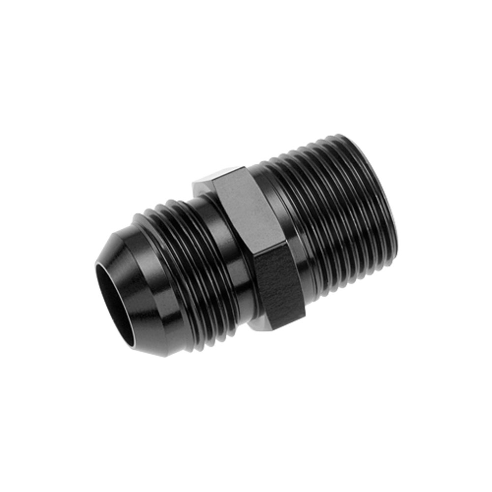 Redhorse Performance AN Fitting 816-12-12-2; AN to NPT Adapter Black -12AN Male Straight 3/4 in. NPT Male 