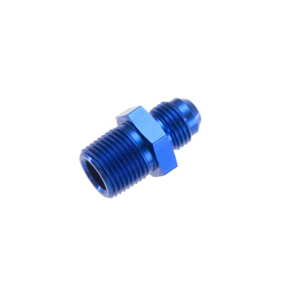 Redhorse Performance AN Fitting 816-16-16-1; AN to NPT Adapter Blue -16AN Male Straight 1 in. NPT Male 
