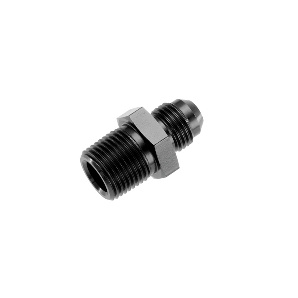 Redhorse Performance AN Fitting 816-08-12-2; AN to NPT Adapter Black -08AN Male Straight 3/4 in. NPT Male 