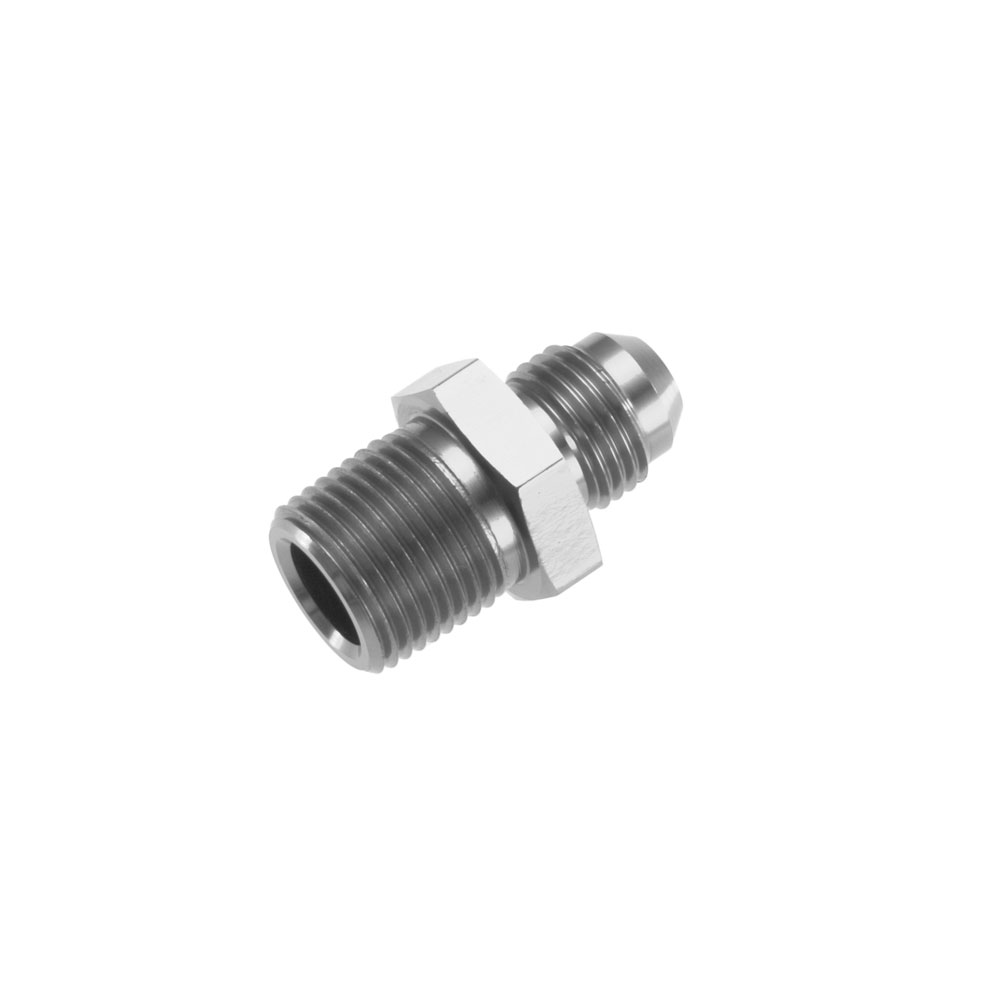 Photo for Redhorse Performance AN Fitting 816-12-12-5; AN to NPT Adapter Clear ANodized -12AN Male Straight 3/4 in. NPT Male