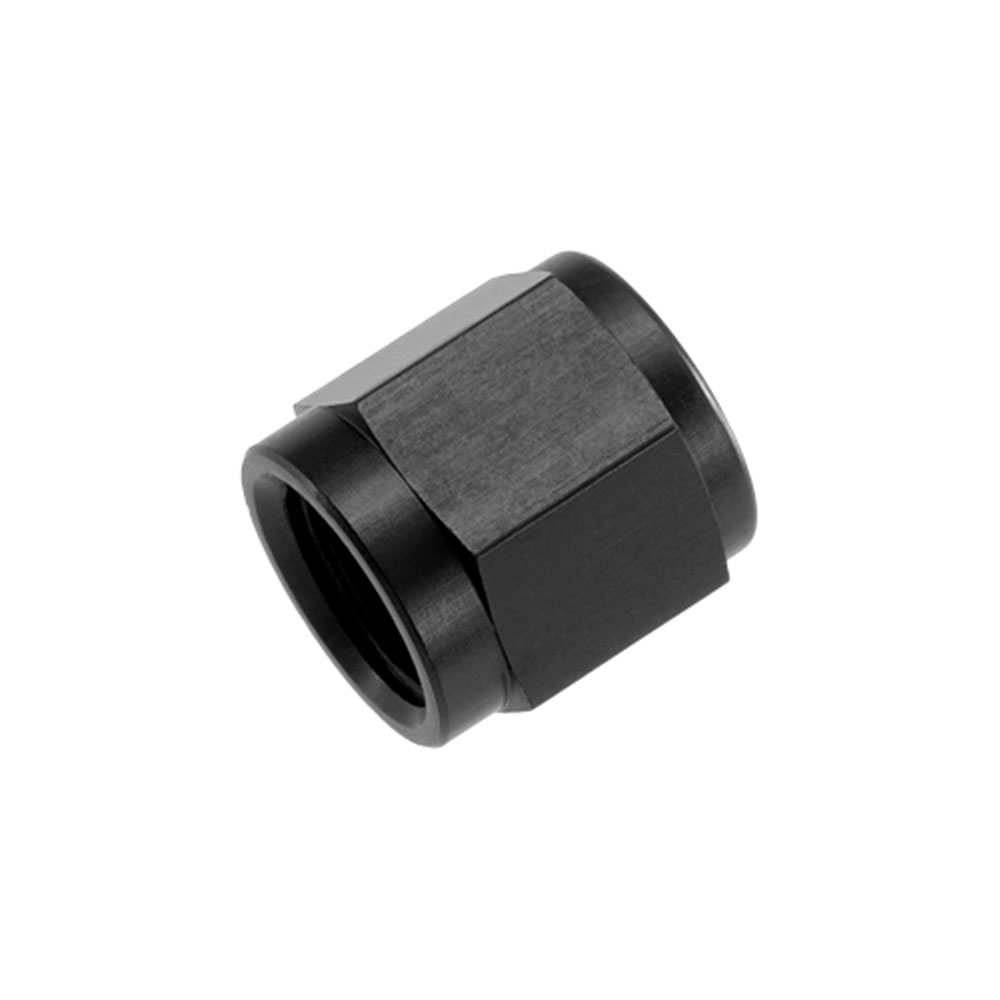 Redhorse Performance Tube Fitting 818-12-2; Tube Nut Black Anodized 3/4 in. Tube Straight -12AN Female 