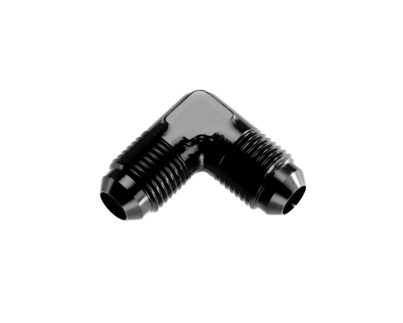 Redhorse AN Fitting 821-03-2; AN to AN Union Black -03AN Male 90 deg. -03AN Male 