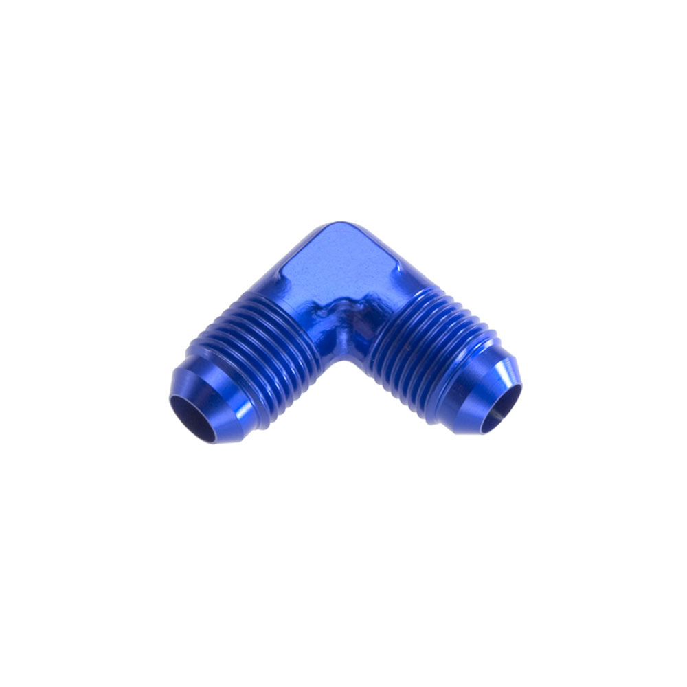 Redhorse Performance AN Fitting 821-16-1; AN to AN Union Blue -16AN Male 90 deg. -16AN Male 