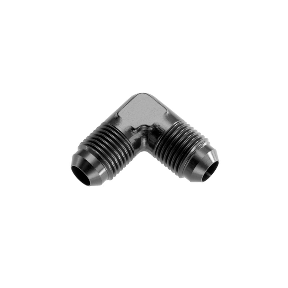 Redhorse Performance AN Fitting 821-03-2; AN to AN Union Black -03AN Male 90 deg. -03AN Male 