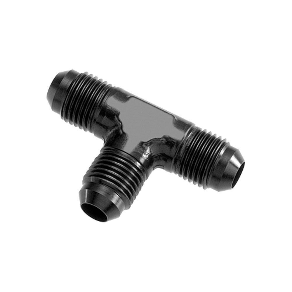 Redhorse Performance AN Fitting 824-06-2; AN to AN Tee Black -06AN Male Tee -06AN Male -06AN Male 