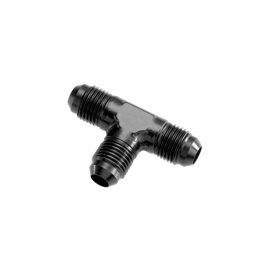 Redhorse Performance AN Fitting 824-03-2; AN to AN Tee Black -03AN Male Tee -03AN Male -03AN Male 