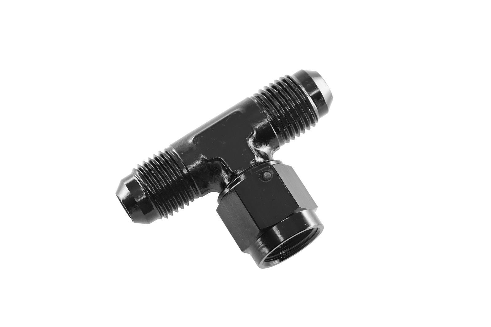 Redhorse AN Fitting 827-06-2; AN Tee Fitting Black -06AN Male Tee -06AN Female -06AN Male 