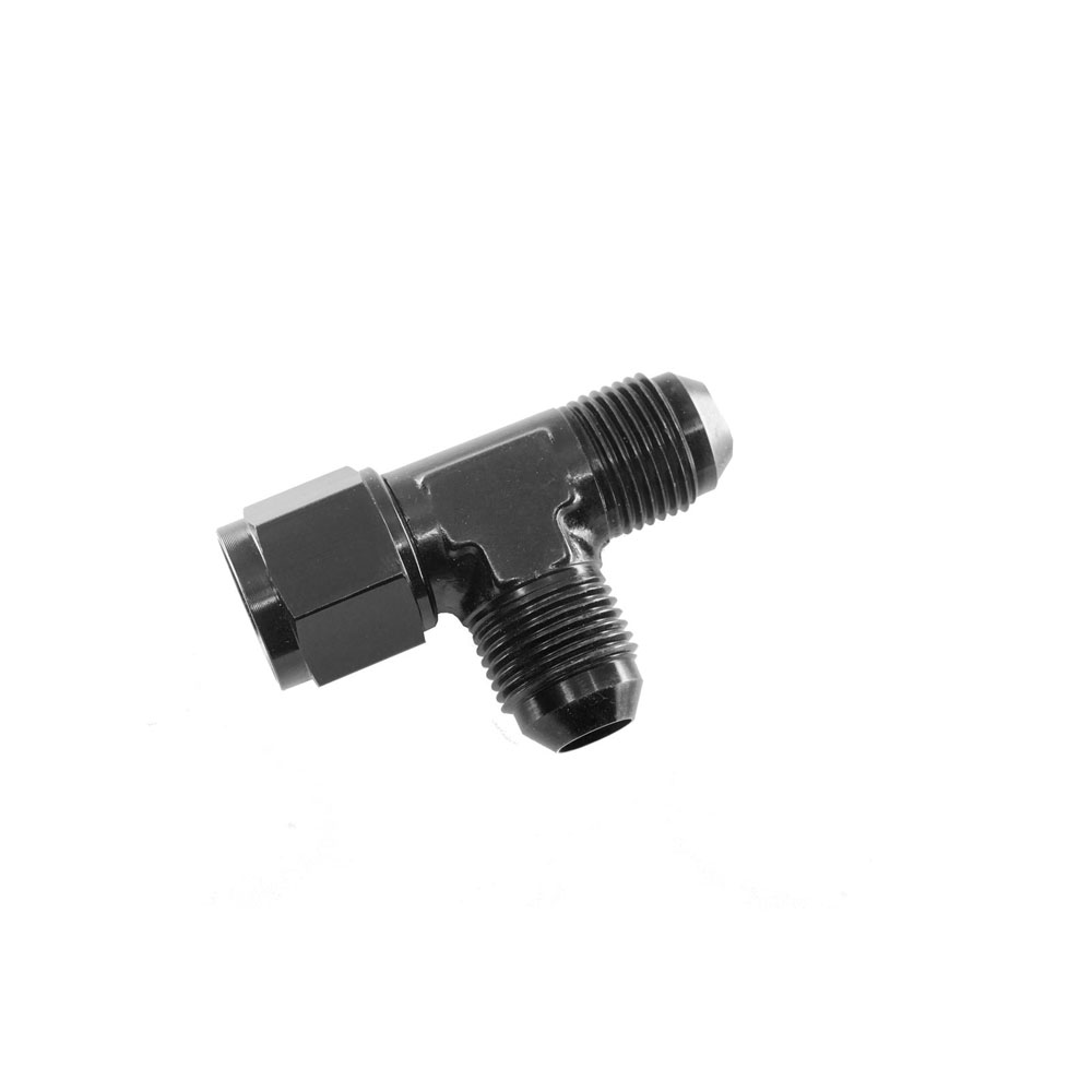 Redhorse AN Fitting 828-06-2; Tee Adapter Tee Adapter Black -06AN Male -06AN female -06AN Male 