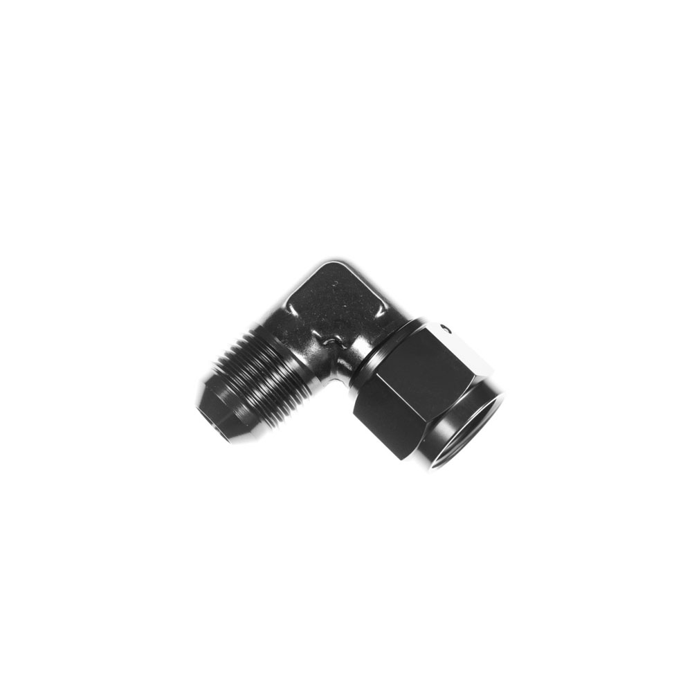 Photo for Redhorse AN Fitting 8290-04-04-2; AN Coupler AN to AN Coupler Black -04AN Male 90 deg. -04AN Female