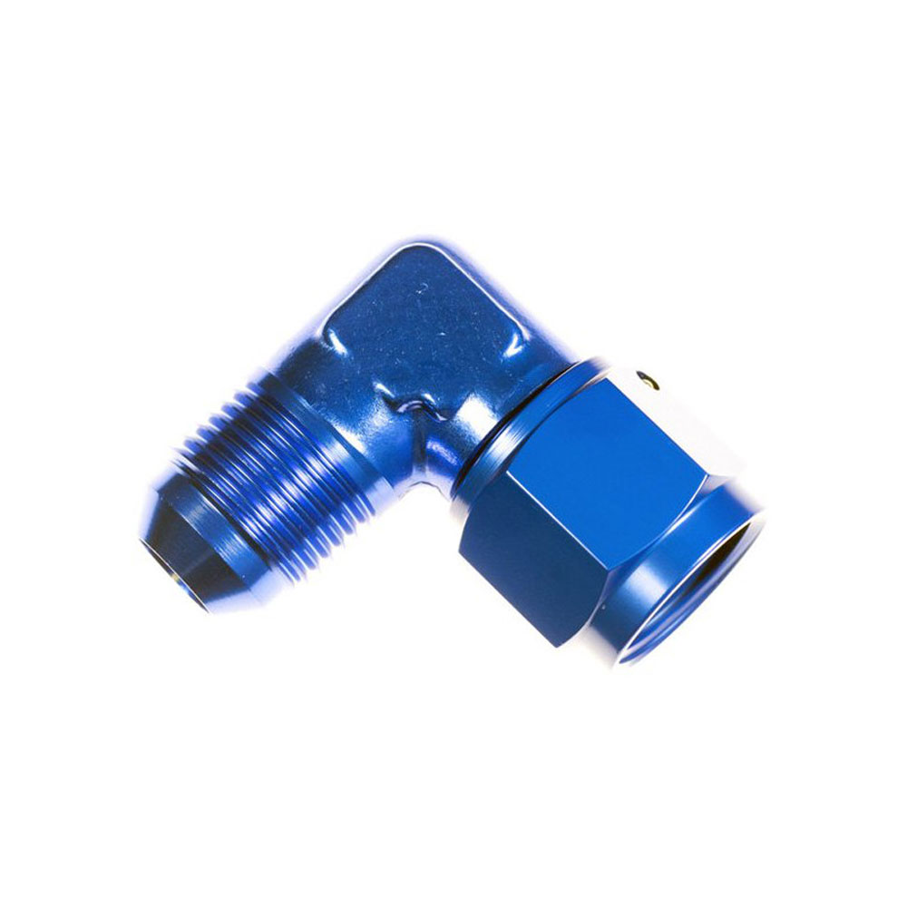 Redhorse AN Fitting 8290-08-08-1; AN to AN Coupler AN to AN Coupler Blue -08AN Male 90 deg. -08AN Female 