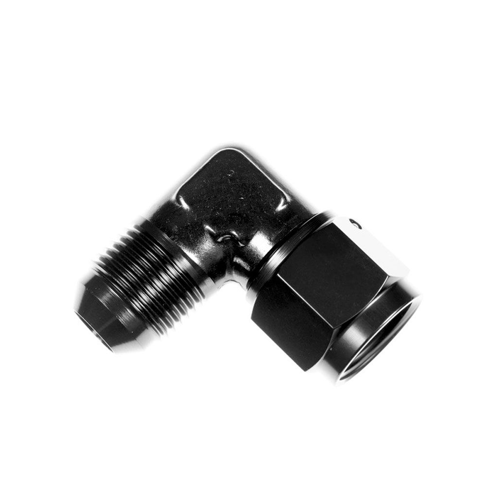 Redhorse Performance AN Fitting 8290-10-10-2; AN to AN Coupler AN to AN Coupler Black -10AN Male 90 deg. -10AN Female 