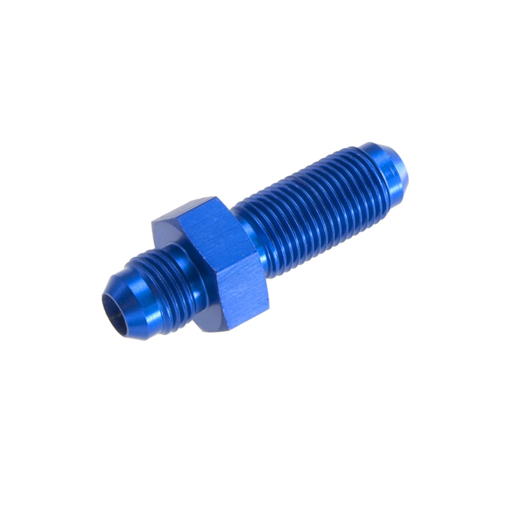 Redhorse Performance AN Fitting 832-04-1; AN to AN Bulkhead Union Blue -04AN Male Straight -04AN Male 