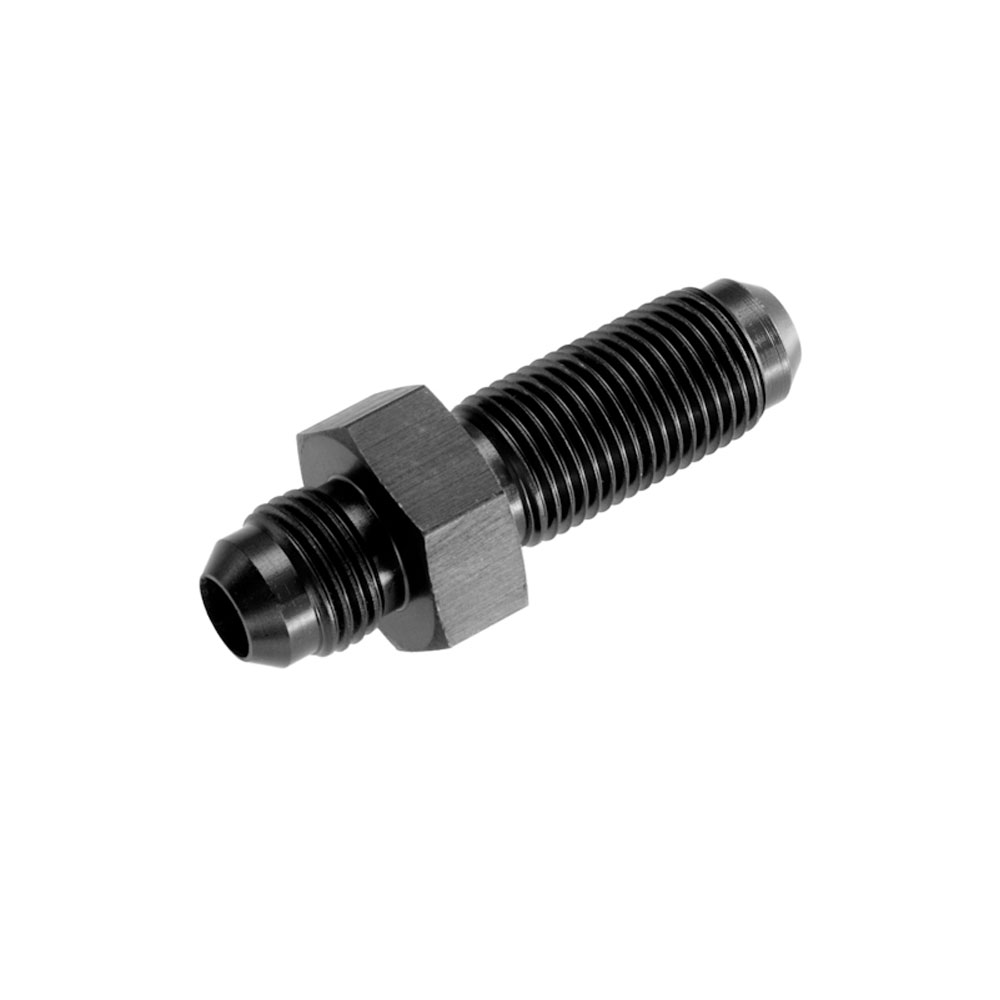 Redhorse Performance AN Fitting 832-03-2; AN to AN Bulkhead Union Black -03AN Male Straight -03AN Male 