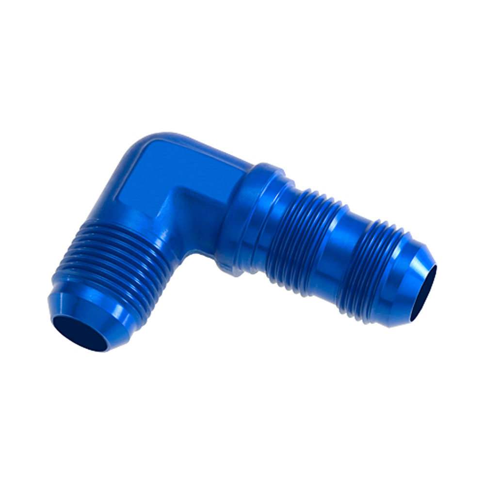 Photo for Redhorse Performance AN Fitting 833-08-1; AN to AN Bulkhead Union Blue -08AN Male 90 deg. -08AN Male