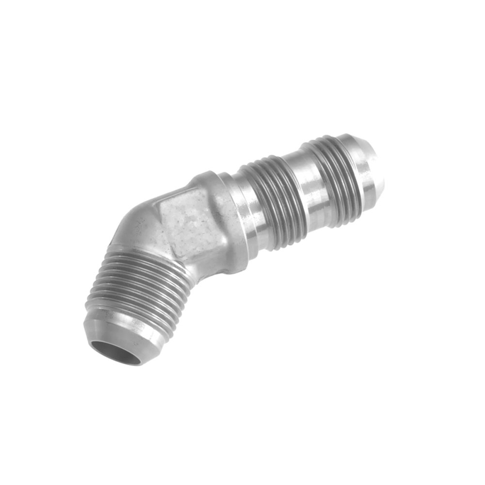 Redhorse Performance AN Fitting 837-03-2; AN to AN Bulkhead Union Black -03AN Male 45 deg. -03AN Male 