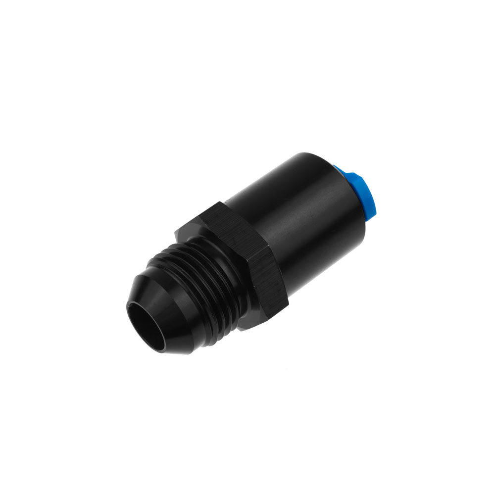 Redhorse Performance AN Fitting 880-06-05-2; AN to Quick Connect Adapter Black -06AN Male Straight 5/16 in. SAE Female 